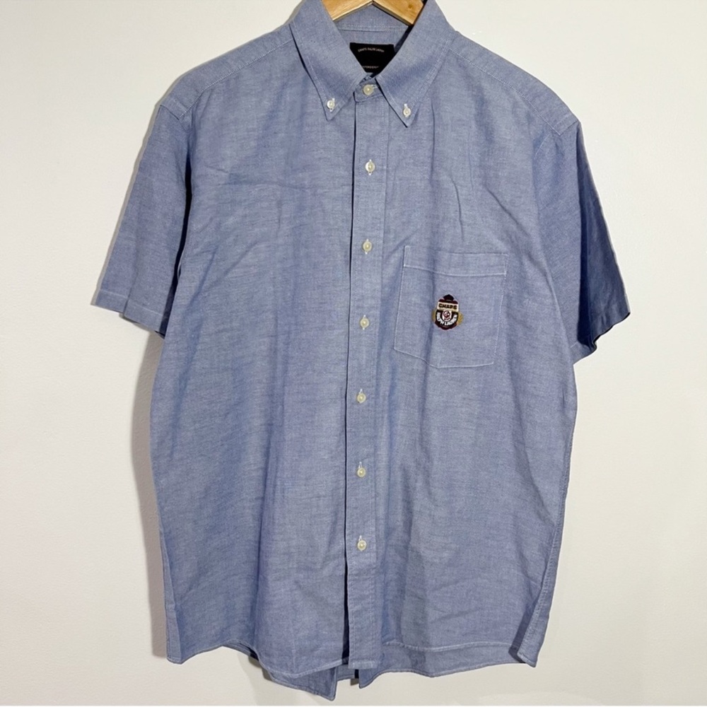 Chaps Ralph Lauren‎ Oxford Eight Men Short SleeveButton Down Shirt Size Large
